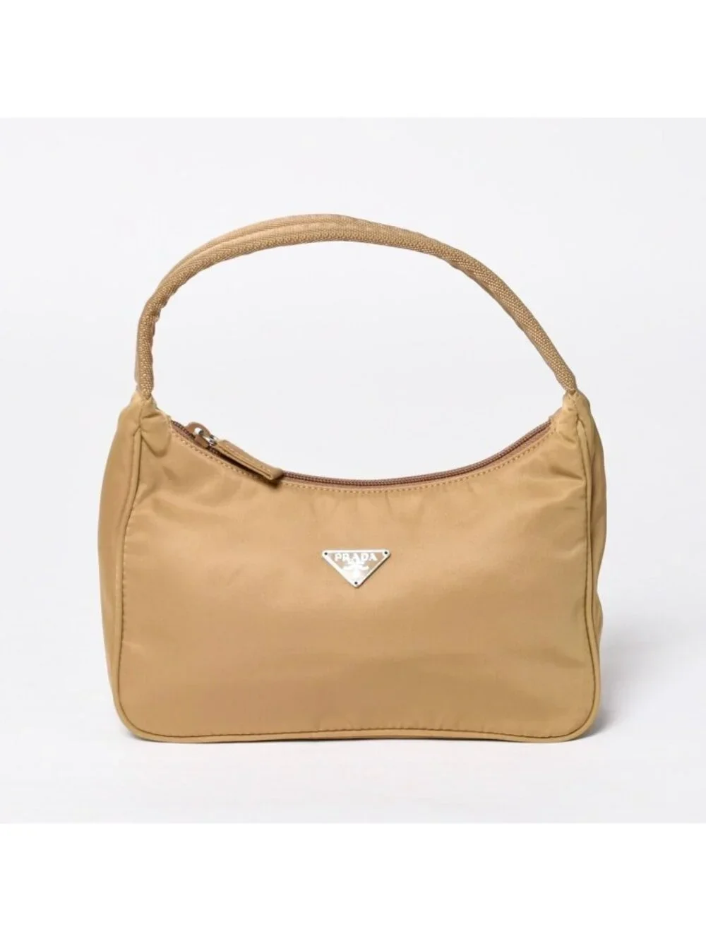 Prada Hobo Nylon Beige